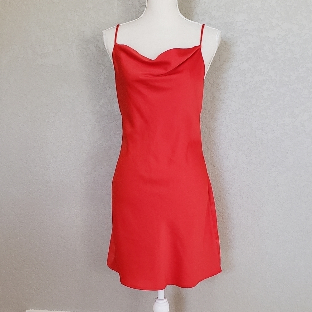 Urban outfitters satin slip dress size Medium